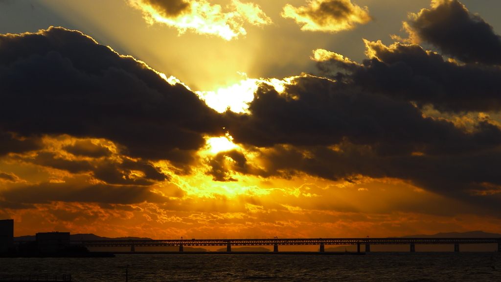定点観測：夕日