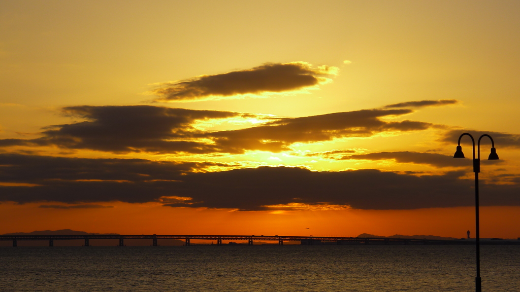 定点観測：夕日