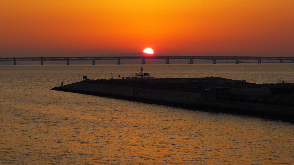 定点観測：夕日