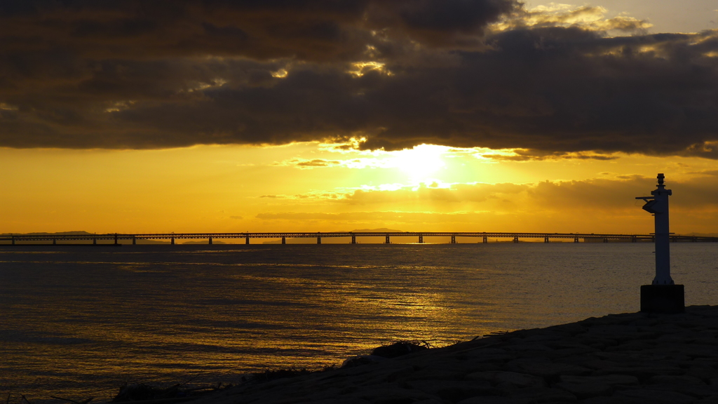 定点観測：夕日