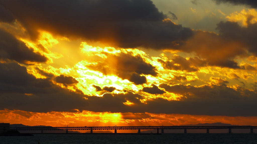 定点観測：夕日