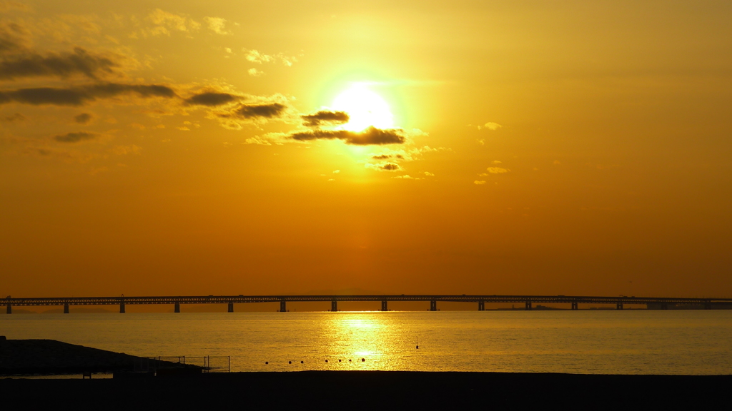 定点観測：夕日