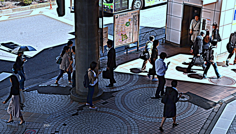 人がいる風景　１