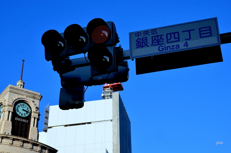 冬の銀座　２