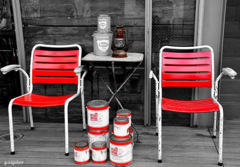 バドワイザーはこの椅子で呑むのが　いいかも・・・ね