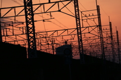 夕暮れのシルエット