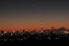 スカイツリー＆富士山＆東京タワー