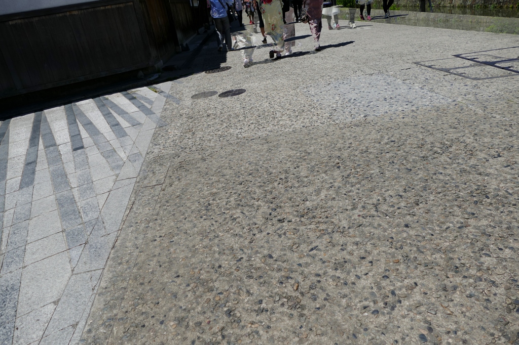 倉敷美観地区の初夏の道