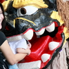 獅子と母子