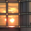 外壁の夕景