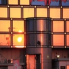 外壁の夕陽