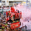 挙母祭り７：駅前駆け抜け
