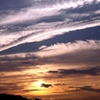 夕陽の彩雲