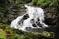 阿弥陀ヶ滝下流の流れ
