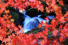 王滝渓谷：紅葉の覗き窓