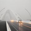 濃霧の豊田大橋