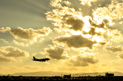 ～　Backlight landing...　逆光着陸　～