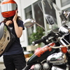 バイクで買い物