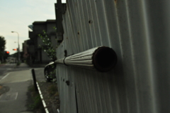熱せられた鉄パイプ