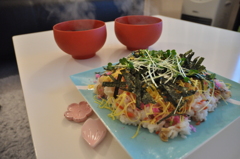 ちらし寿司とお吸い物
