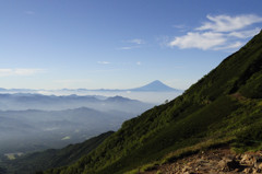 赤岳山頂からの富士山