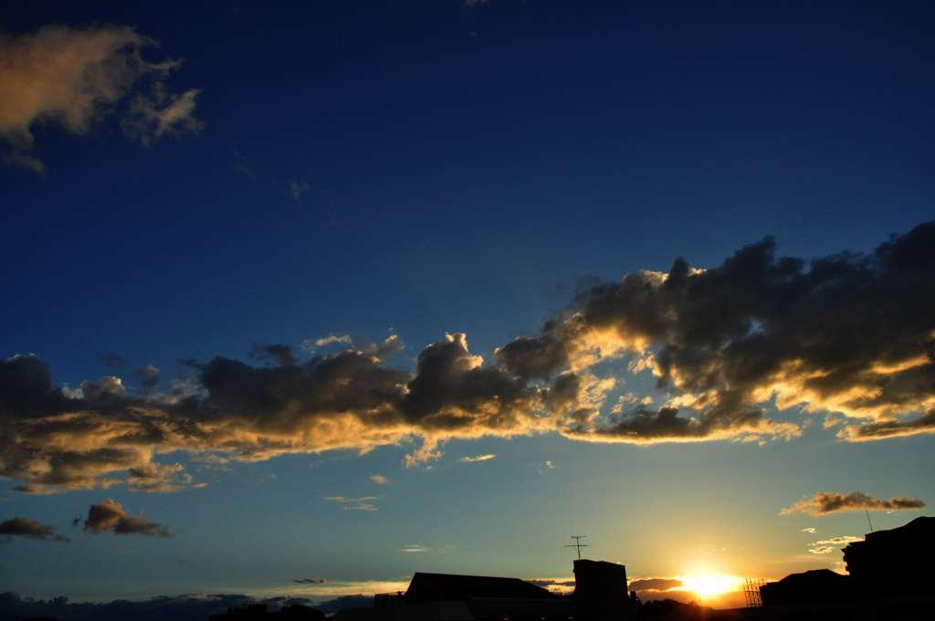 9月　空　雲　夕焼け