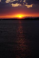 利根川の夕日 aIMGP5864b 利根川の夕日 aIMGP5864b