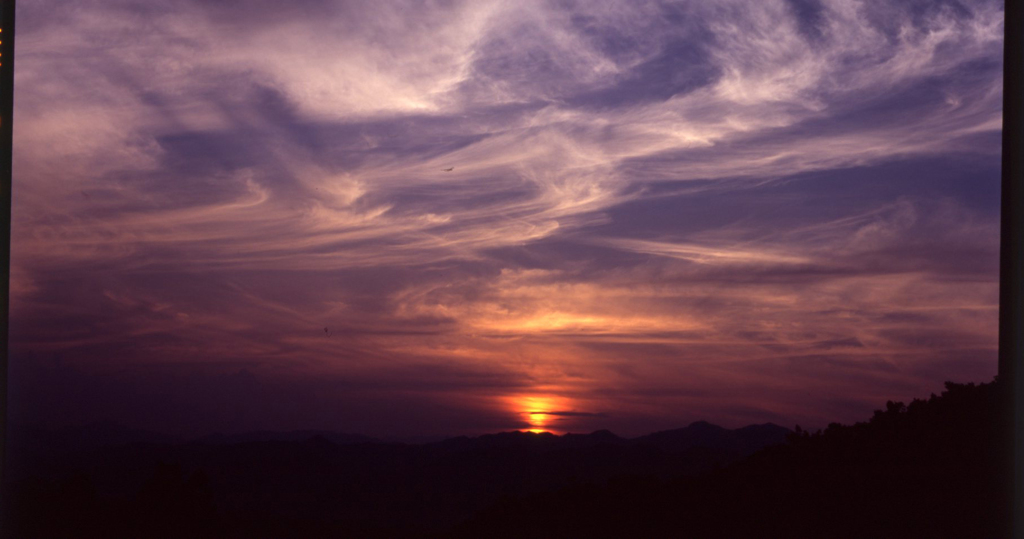 夕日