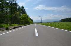 まっすぐな道