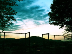 夕方の公園