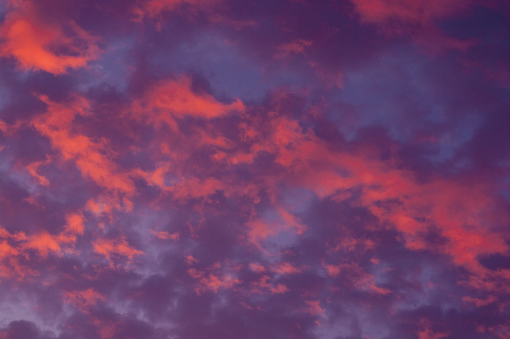 朝焼けの雲