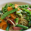 サヤインゲンのパスタ