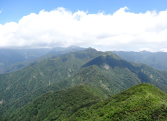 朝日連峰　大玉山～大朝日岳