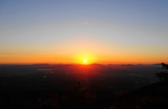 薬師岳から日の出