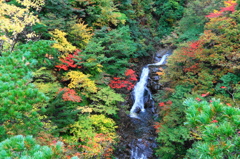 湯川渓谷　屏風岩　相恋の滝