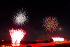 秋の花火 北区花火会