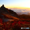 南アルプス 鳳凰三山 地蔵岳（オベリスク）夜明け