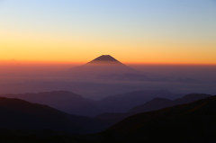 南アルプス　塩見岳より　②