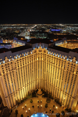 Night view of Paris Las Vegas