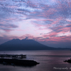 桜島の朝焼け