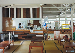 海の家でご飯