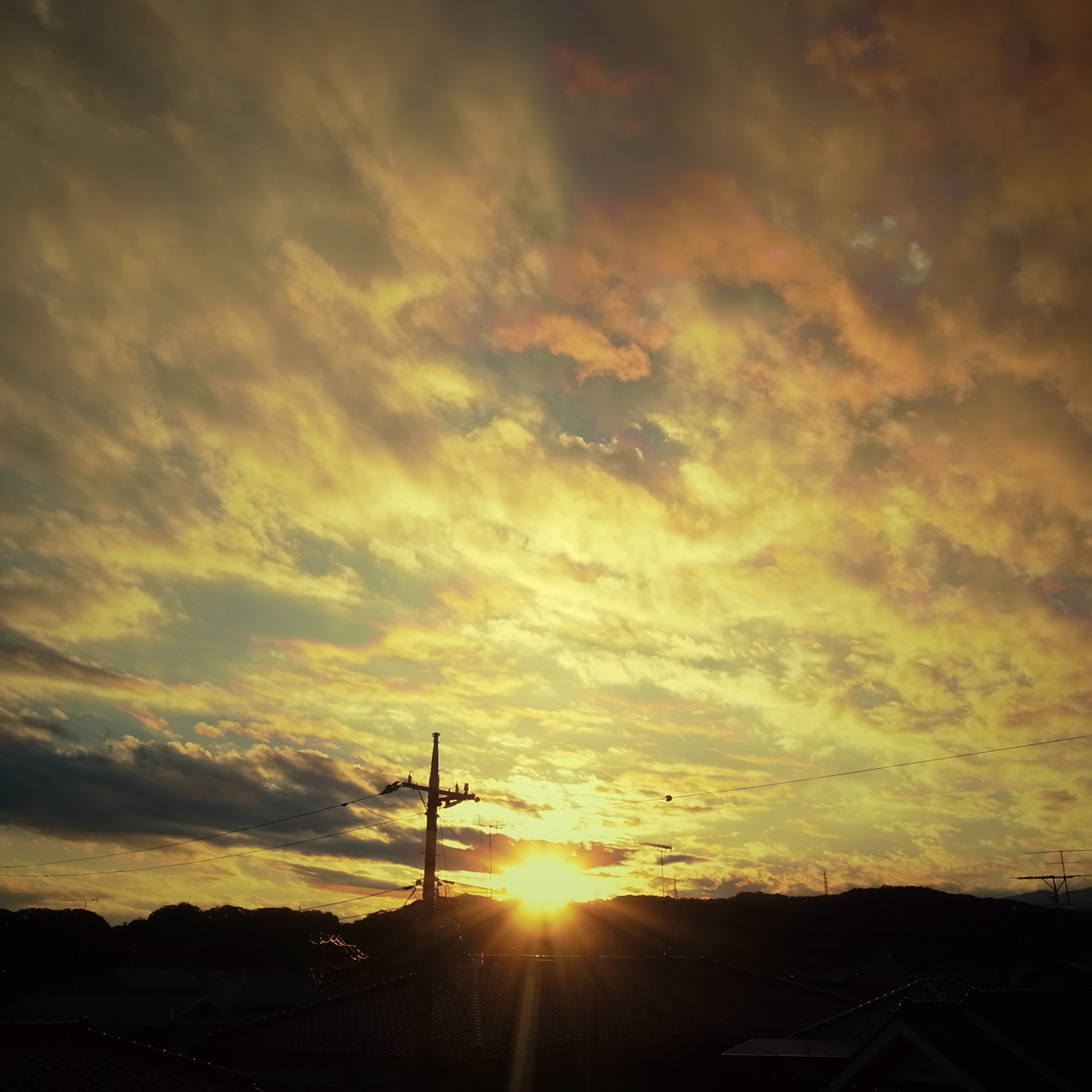 他愛もない今日の夕焼け