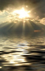 a beam of light