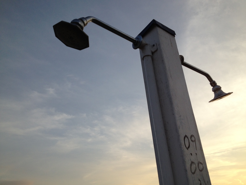 シャワーの利用は17:00まで