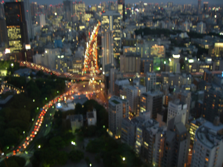 東京タワーから見た