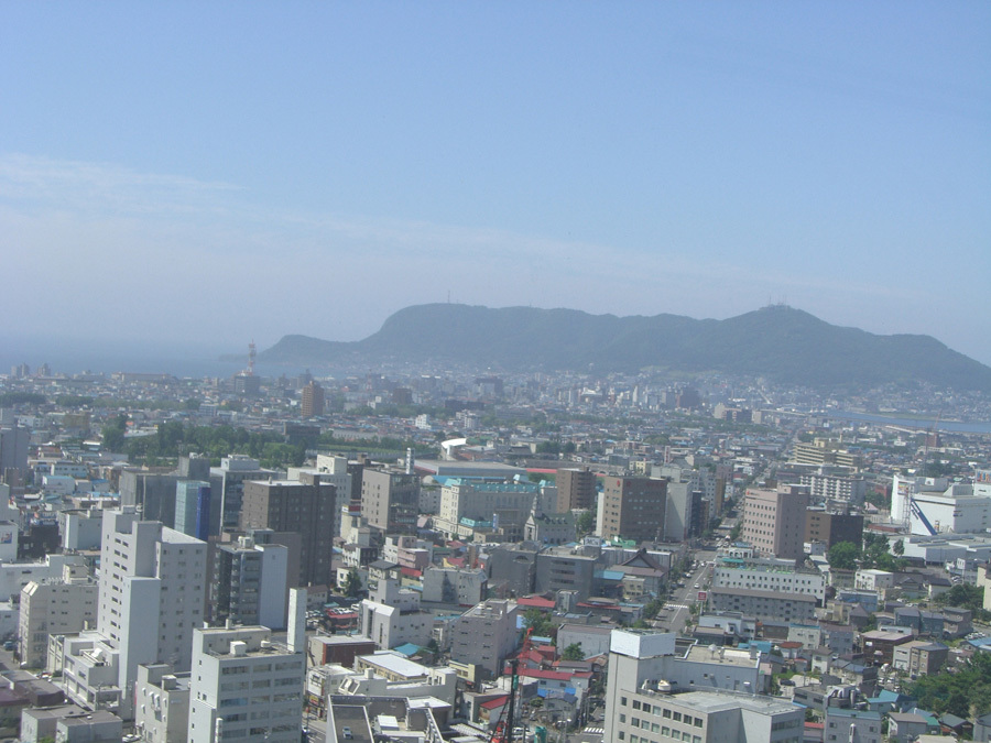 青空と展望風景