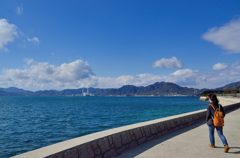 大久野島 海辺からの景色