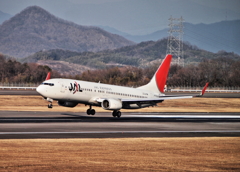 高松空港にて