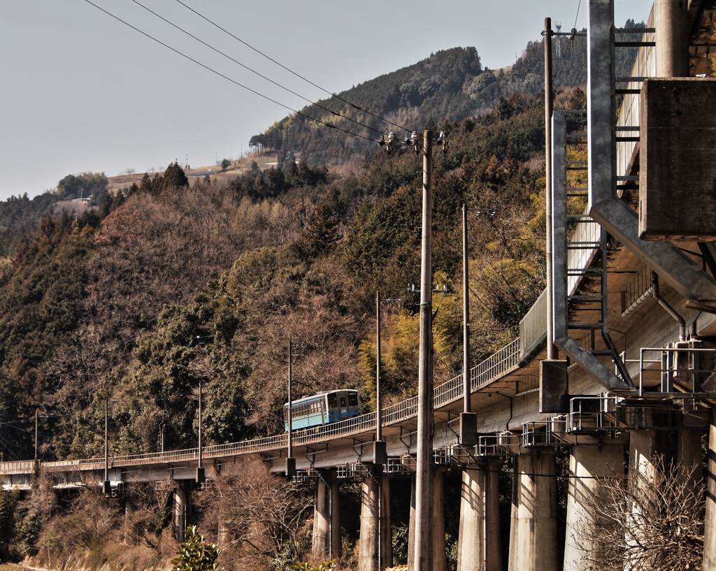 田舎の電車はとことこ行くよ♪