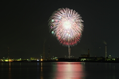 煙突と花火　④